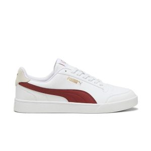 HOMBRE PUMA SHUFFLE - PUMA WHITE INTENSE RED PUMA GOLD, 7