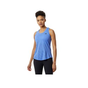 CAMISETA SIN MANGAS MUJER Q SPEED JACQUARD TANK - BRIGHT LAPIS, S