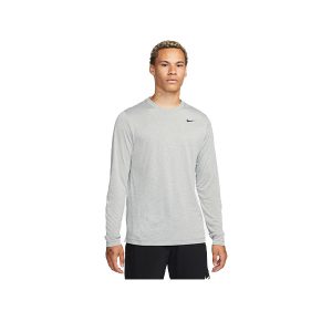 CAMISETA MANGA LARGA HOMBRE M NK DF TEE RLGD LS RESET - TMBDGY/FLSLVR/HTR/(BLACK), S