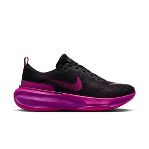 HOMBRE NIKE ZOOMX INVINCIBLE RUN FK 3 - BLK/LSR FCHS-VVD GRP-HYPR VLT, 9.5