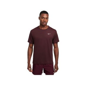 CAMISETA MANGA CORTA HOMBRE M NK DF UV MILER SS - BURGUNDY CRUSH/(REFSIL), M