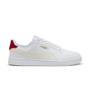 PUMA WHITE-WARM WHITE-DARK CRIMSON