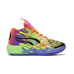 PUMA BLACK-ELECTRIC PEPPERMINT-FLURO GREEN PES