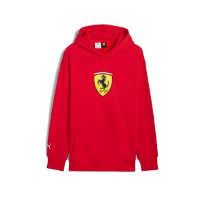 SUDADERAS CON GORRO HOMBRE FERRARI RACE BIG SHIELD HOODIE