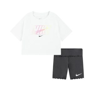 CONJUNTO DE NIÑO JR NKG SWOOSH MOTION BIKE SHORT S